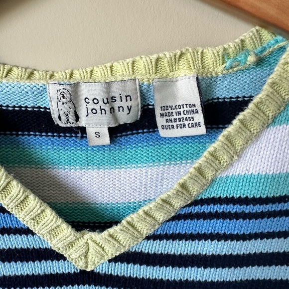 Cousin Johnny Colorful Knit Sweater Size Small - Picture 3 of 3